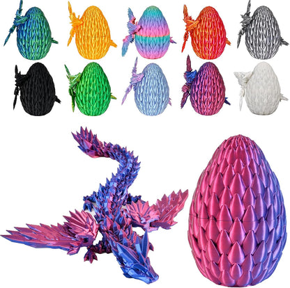 12inch Fly Dragon Egg, Year of The Dragon, 3D Printed Dragon, Executive Desk Toys, Articulated