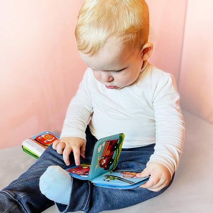 Floating Baby Bath Books - Transport Themed Bath Books for Babies, Infants - Waterproof, Mold-Free