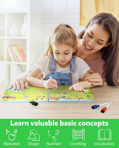 Coogam Pencil Control Tracing Workbook, Learn to Write Alphabet ABC Letters Numbers Handwriting