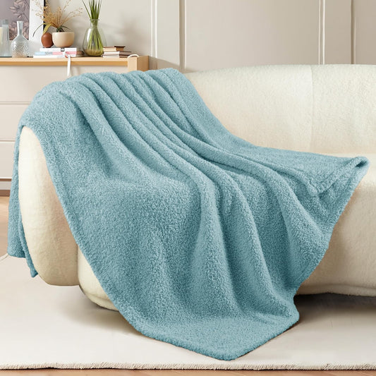 Exclusivo Mezcla Fleece Throw Blanket for Couch Sofa, Soft Warm and Fluffy Blankets for Women Men