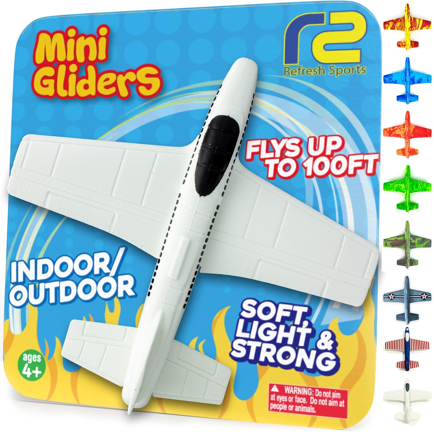 Airplane Toy Foam Glider: Airplane Toys For 3 Year Old & Airplanes For Kids 2-4 Toy Airplane For