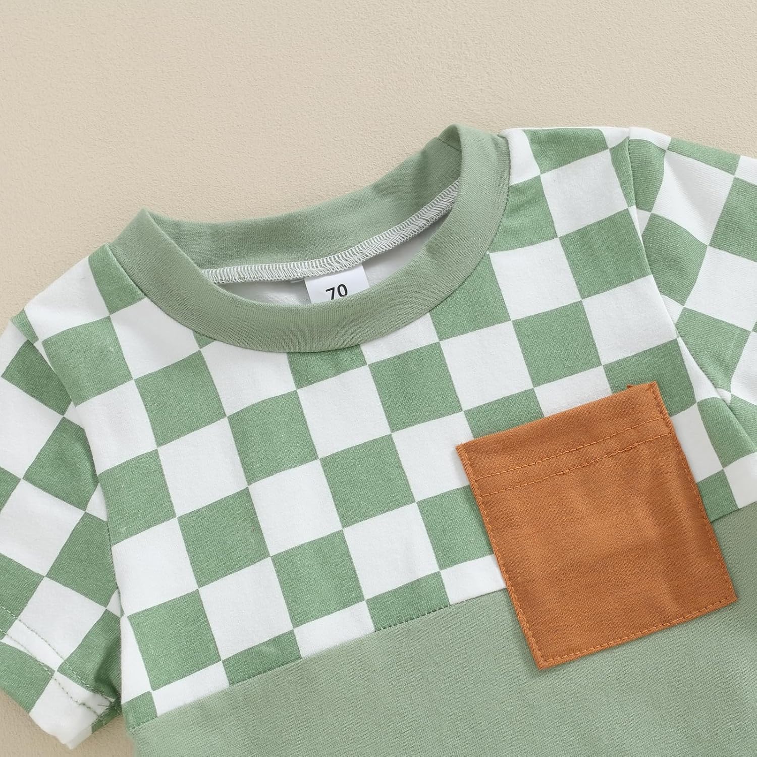 fhutpw Baby Toddler Boy Clothes Summer Outfits 6 12 18 24 Months Patchwork Short Sleeve T Shirt &