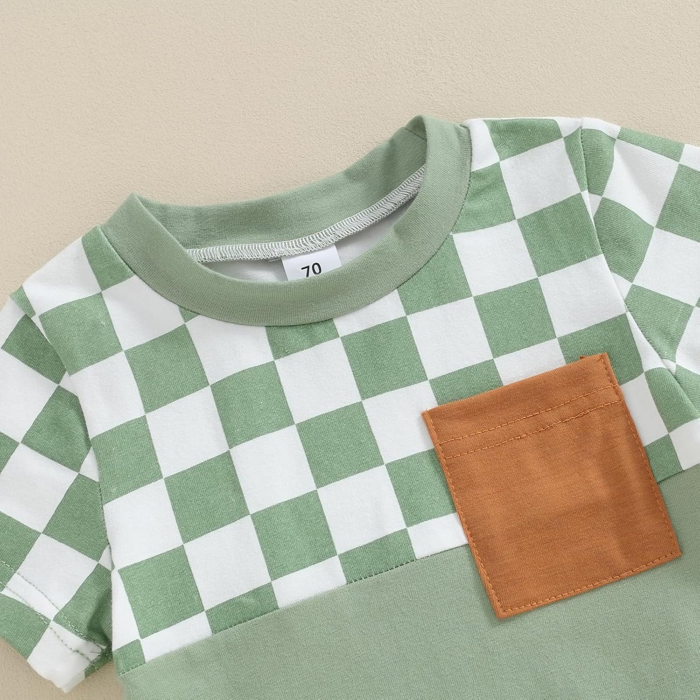 fhutpw Baby Toddler Boy Clothes Summer Outfits 6 12 18 24 Months Patchwork Short Sleeve T Shirt &