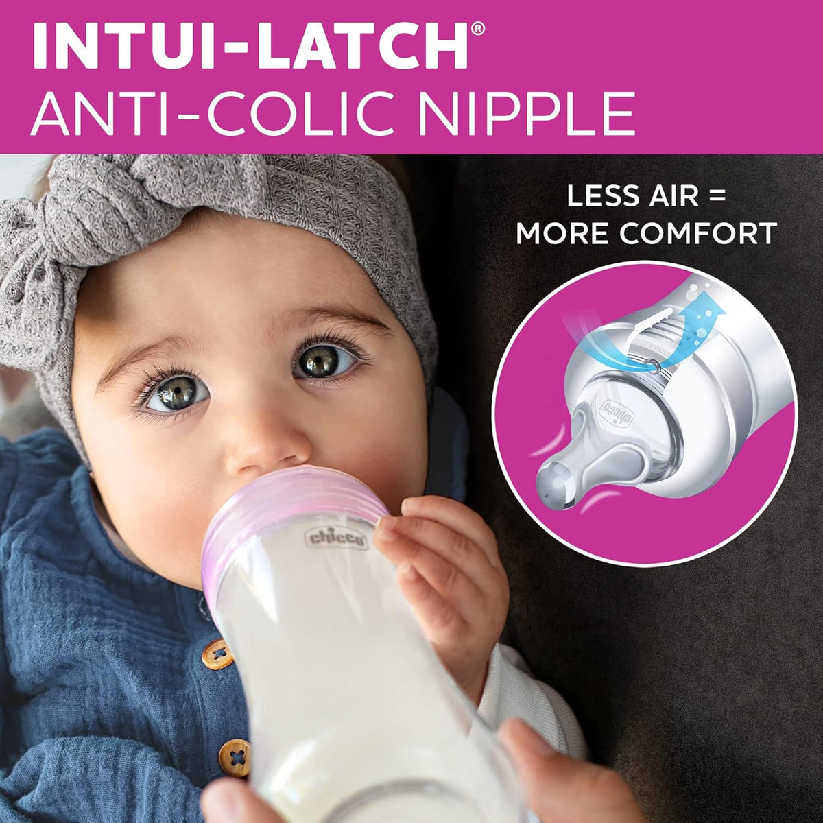 Chicco Duo Newborn Hybrid Baby Bottle Starter Gift Set with Invinci-Glass Inside and Plastic