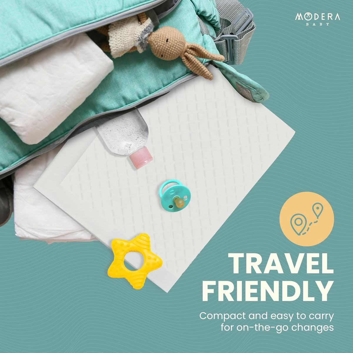 Organic Cotton Disposable Changing Pad Liners | Large 18x24 Hypoallergenic Ultra Absorbent &
