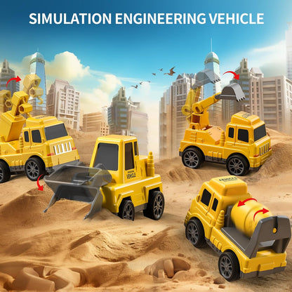 TEMI Construction Truck Boy Toys for 3-5 Year Old Toddlers - Toys for 3 4 5 6 7 Years Old