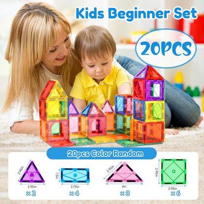 NVHH Magnetic Tiles for Kids Ages 3-5 4-8 Magnetic Blocks Creative Toys