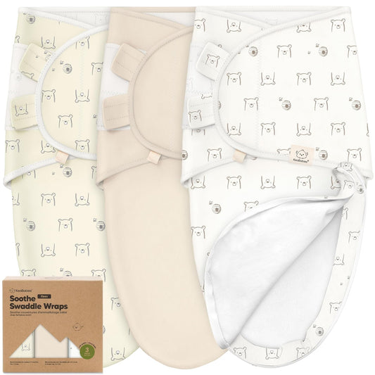 Baby Swaddle Sleep Sacks with Zipper - 3-Pack Swaddles for Newborns 0-3 Months, Infant, Baby Girls