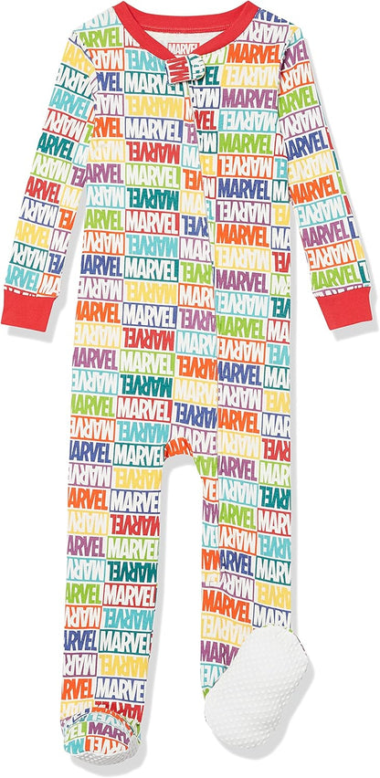 Amazon Essentials Disney | Marvel | Star Wars Unisex Babies' and Toddlers' Snug-Fit Cotton Footed
