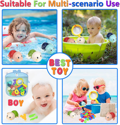 Bath Toys Kids Age 1-3 - Foam Bath Letters And Numbers Abc Alphabet Learning Toys Bathtub Toys