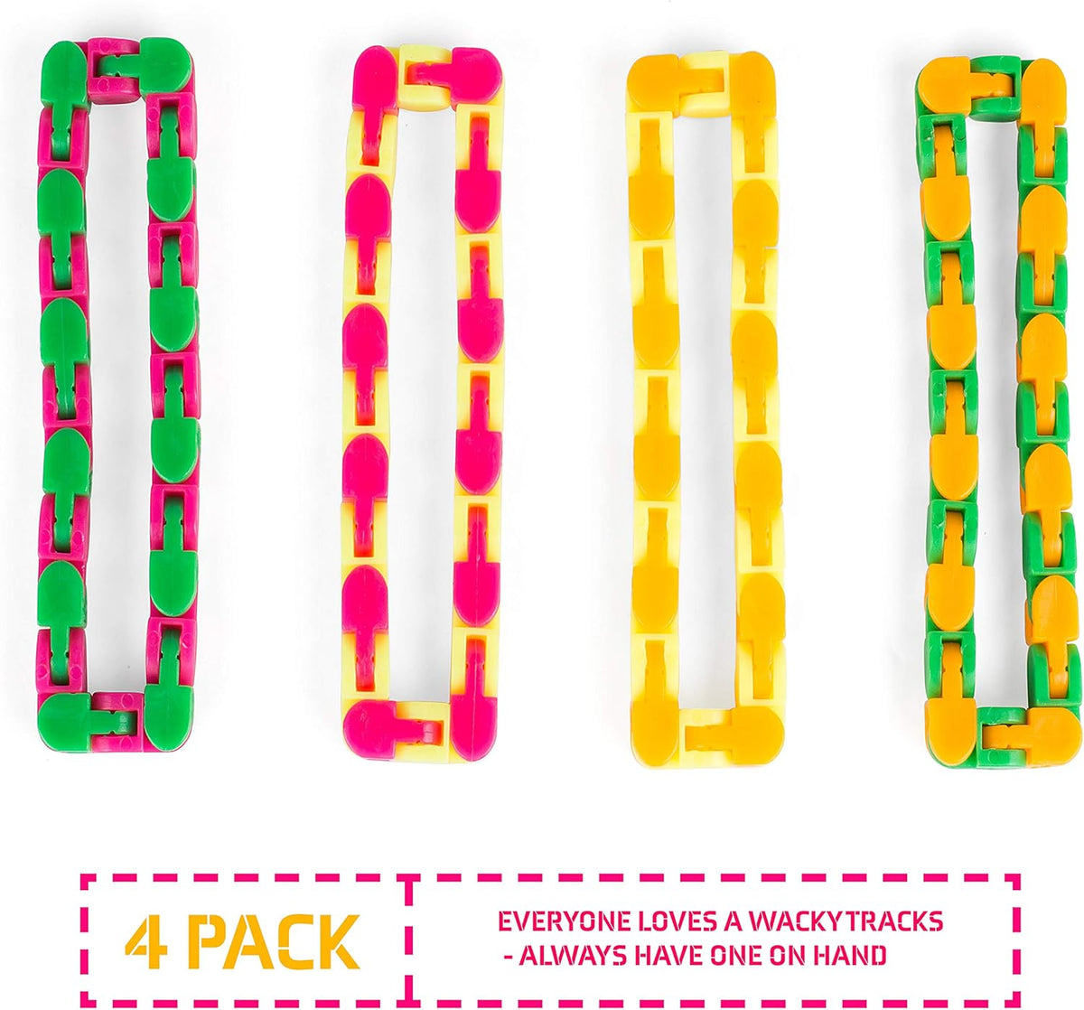 Neliblu Wacky Tracks Snap and Click Fidget Toys for Sensory Kids - ADHD, Autism, Stress Relief