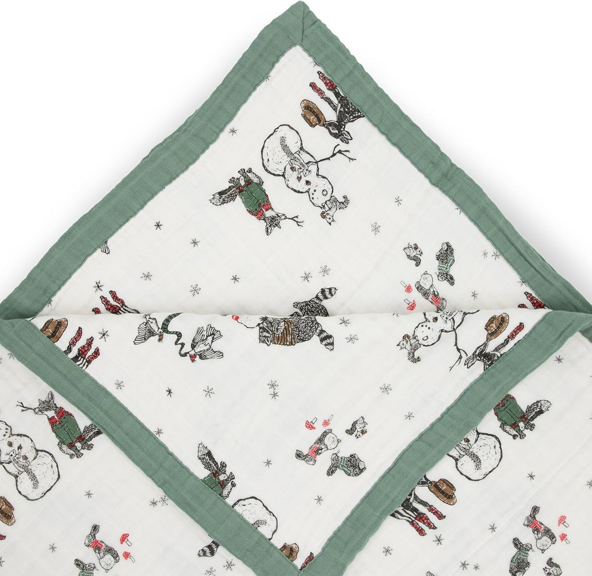 Little Unicorn Premium Quilted Throw | Super Soft, Multi-Layered Muslin XL Blanket| Great for Kids