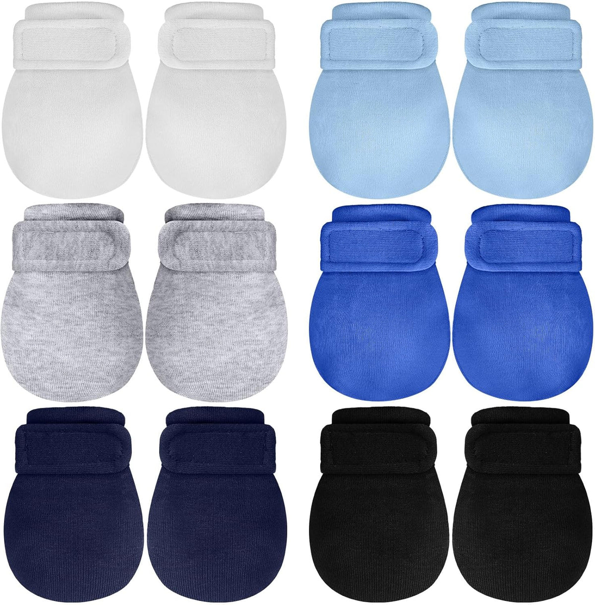Newcotte Adjustable Baby Mittens No Scratch Newborn Cotton Breathable Gloves Warm Baby Mitts for