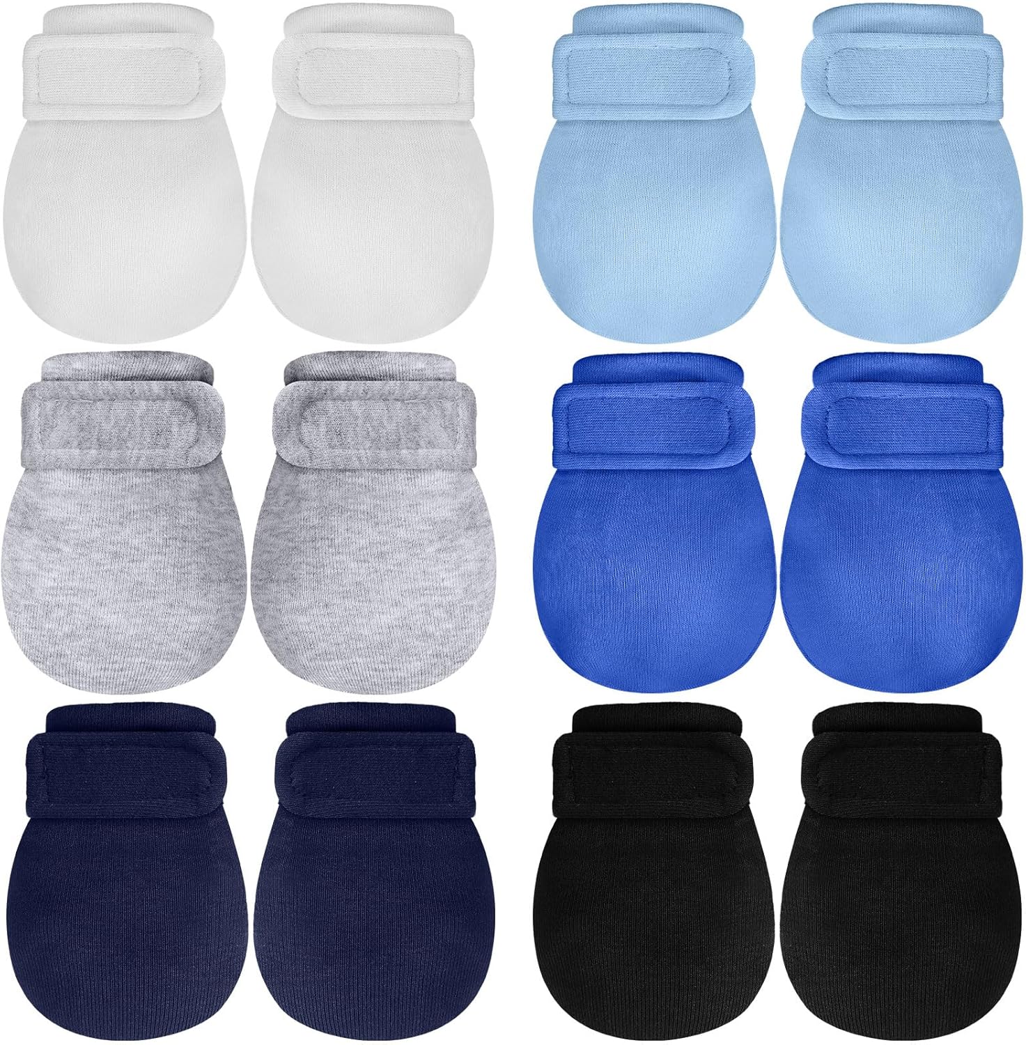 Newcotte Adjustable Baby Mittens No Scratch Newborn Cotton Breathable Gloves Warm Baby Mitts for