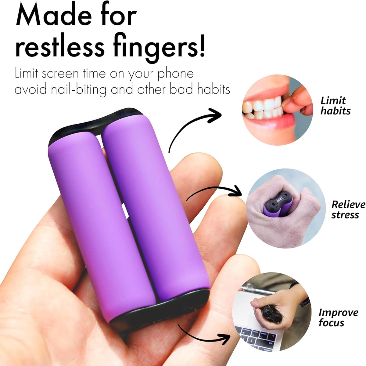 ONO Roller - Handheld Fidget Toy for Adults | Help Relieve Stress, Anxiety, Tension | Promotes