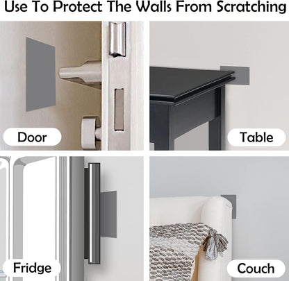 Rubber Bond Self-Adhesive Rubber Wall Outlet Cover Plate 5 Pack - Easy to Apply Peel & Stick