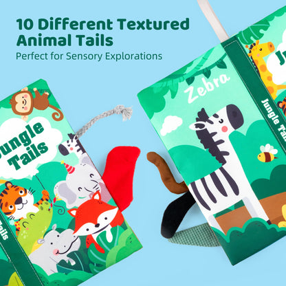 WECHARM KIDS Baby Books Toys,Touch and Feel Crinkle Cloth Book for Infants – Early Learning