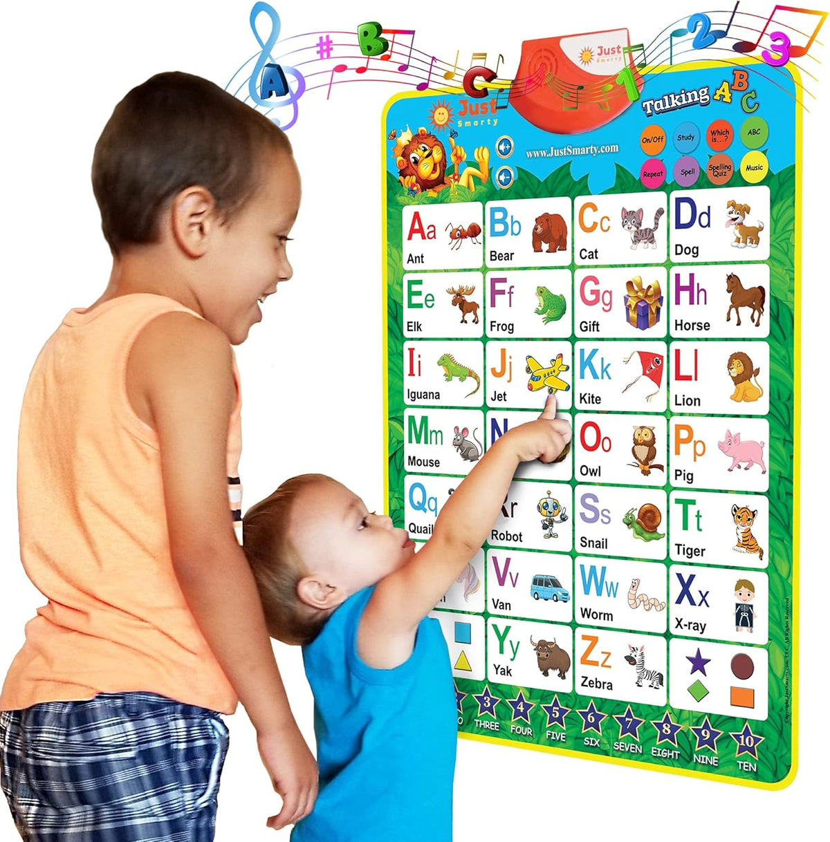 Just Smarty Interactive Learning & Education Toys for 2+ year old | Alphabet Learning Toddler Toys