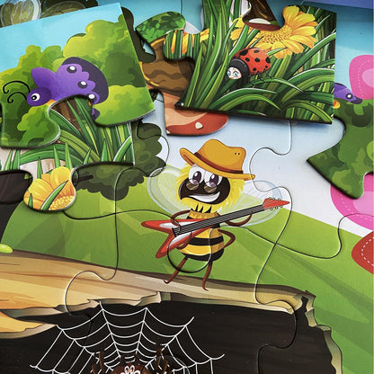 Jumbo Floor Puzzle for Kids, Large Jigsaw Puzzles 35 Piece for Kids Ages 3-5,Preschool Learning &