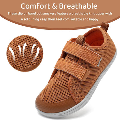 WateLves Toddler Little Kids Wide Barefoot Shoes The First Walking Shoes Girls Boys Breathable Zero