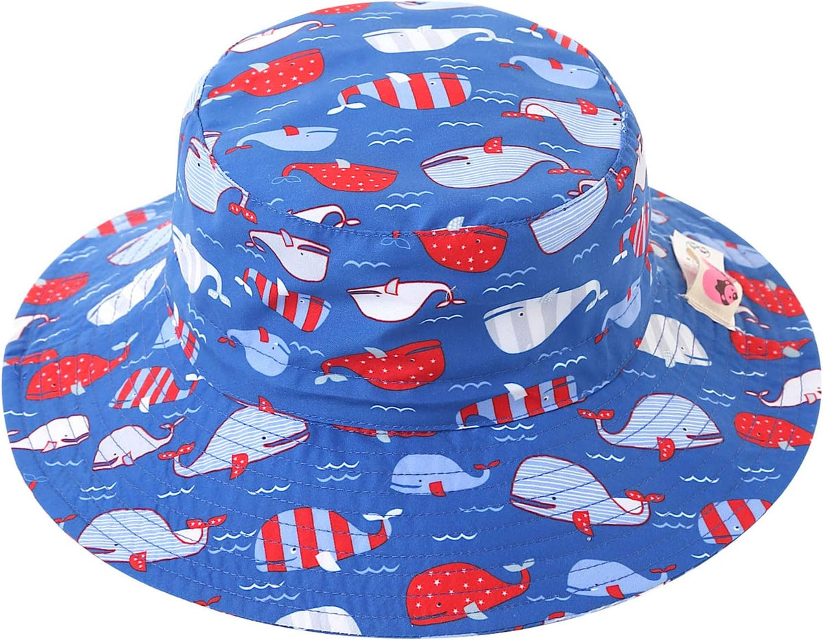 Home Prefer UPF50+ Wide Brim Sun Hat Boys Girls Sun Protection Hat Zoo Beach Swim Safari Bucket Hat