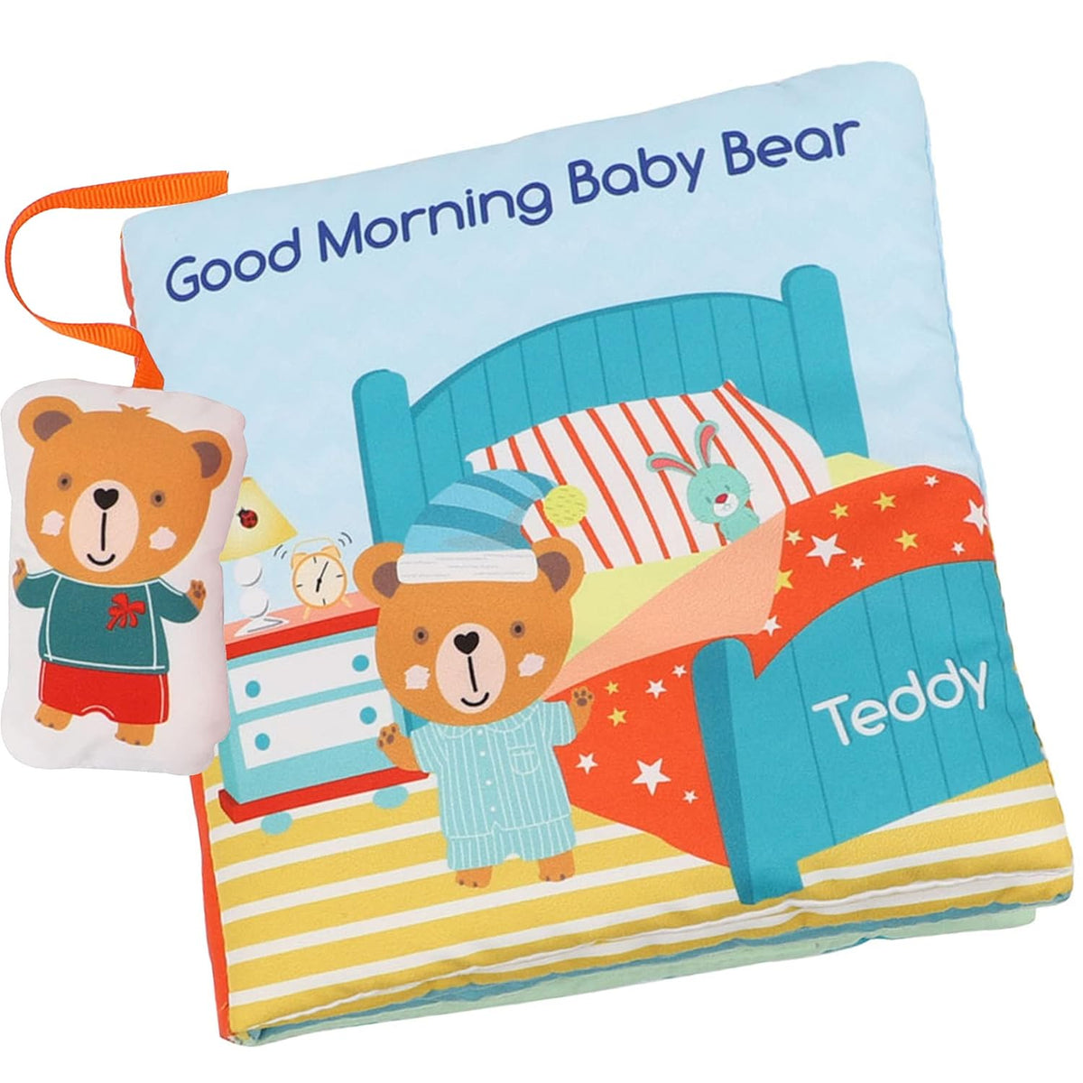 Teddy Bear Baby Toy Cloth Crinkle Books for Babies Infant Toddler, Soft Toys 0-6-12 Months Activity