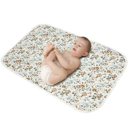 Baby Diaper Changing Pad, 21 5/8" x 31.5" Waterproof Changing Pad Liners - Reusable Soft and