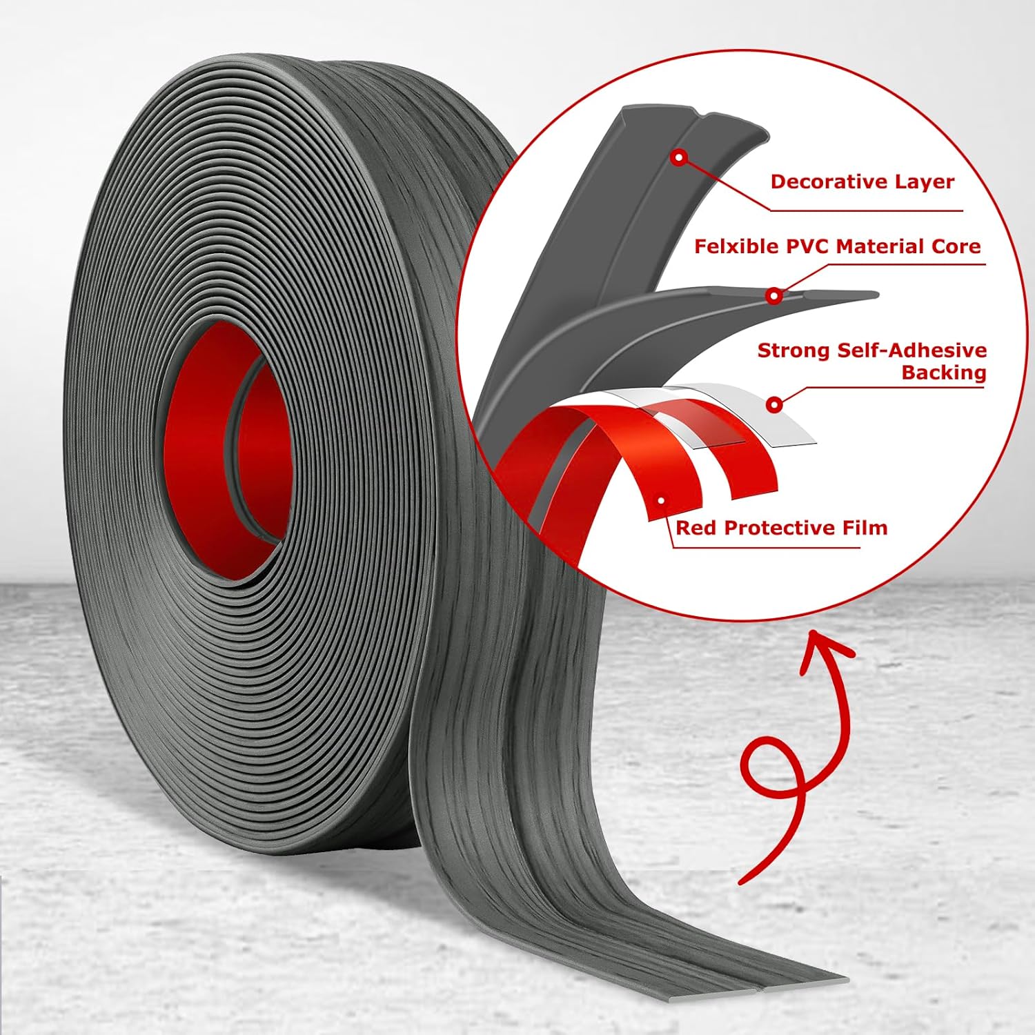Flexible Wall Corner Protector Moulding Trim Peel and Stick Wall Corner Guards Edge Protector Self