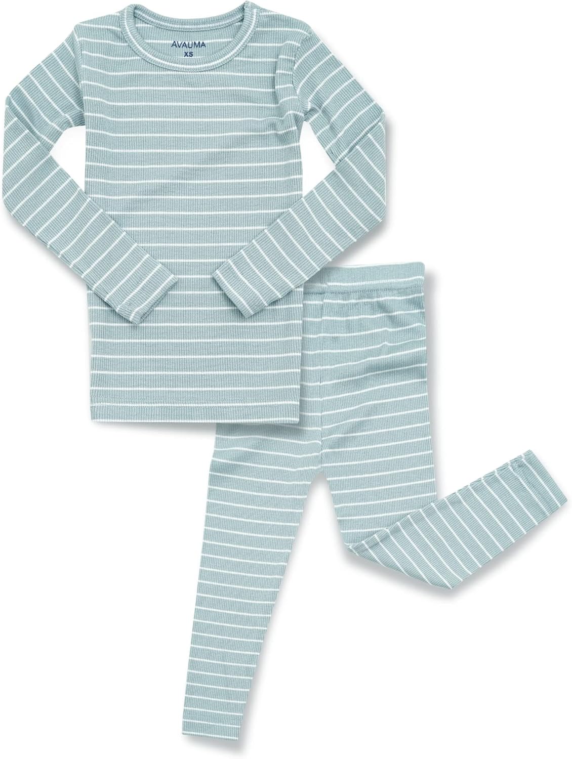 AVAUMA Stripe Pattern Baby Boys Girls Pajama Set Kids Toddler Snug fit Ribbed Sleepwear pjs for