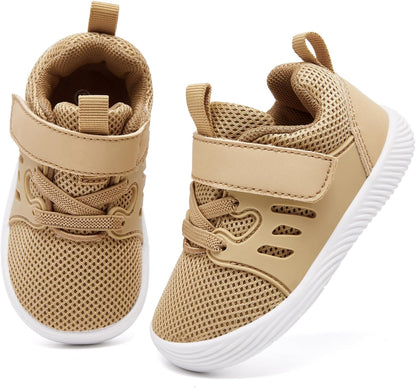MORENDL Toddler Sneakers Baby Boys & Girls Barefoot Shoes Lightweight Breathable Walking Running