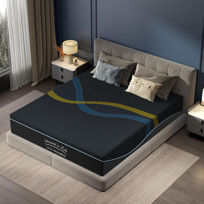 10 inch Queen Mattress Multi-Layer Memory Foam Mattress - Medium Firmness with Bamboo Charcoal &