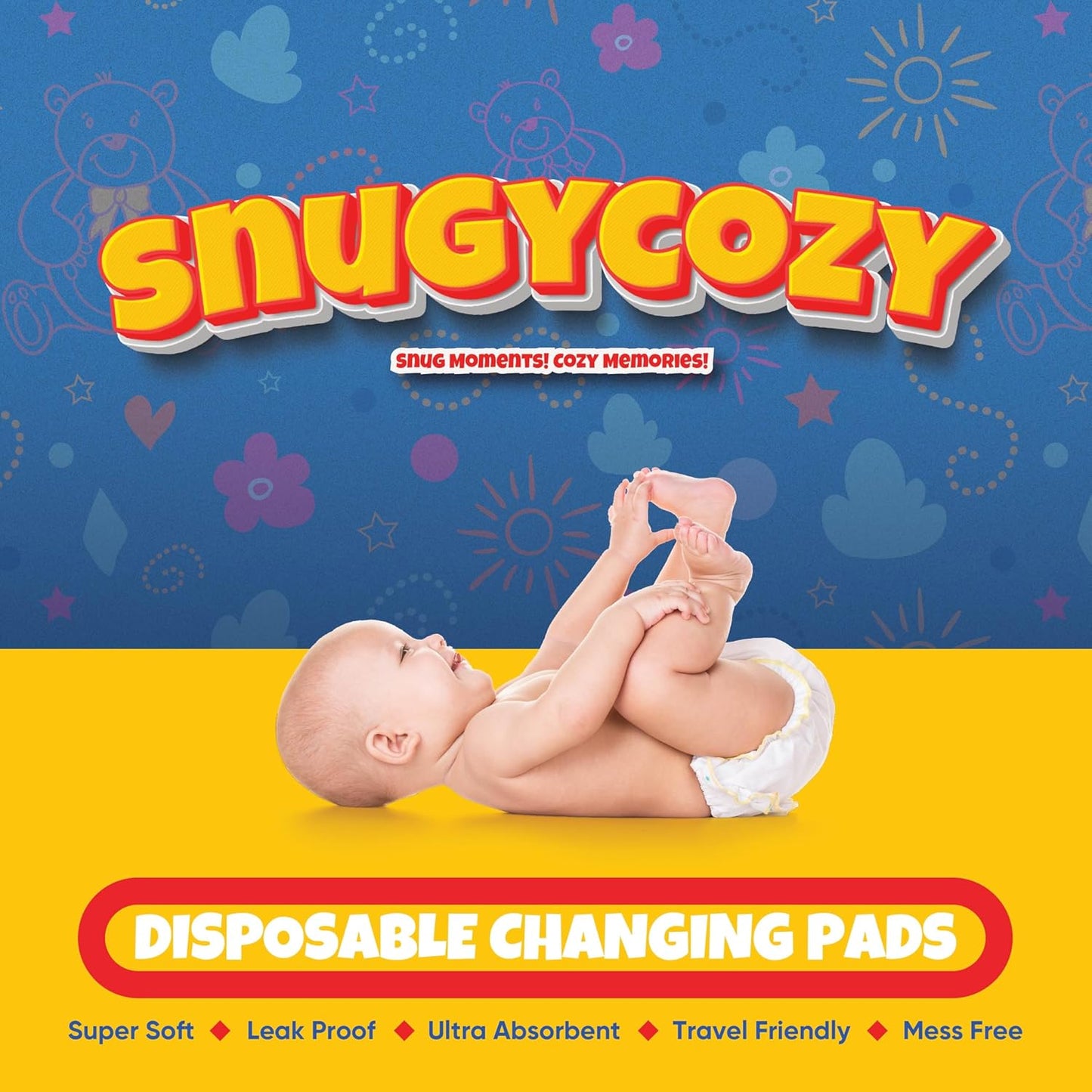 100 Pack Disposable Baby Changing Pads 17 X 13 Inches, Super Absorbent Incontinence Underpads