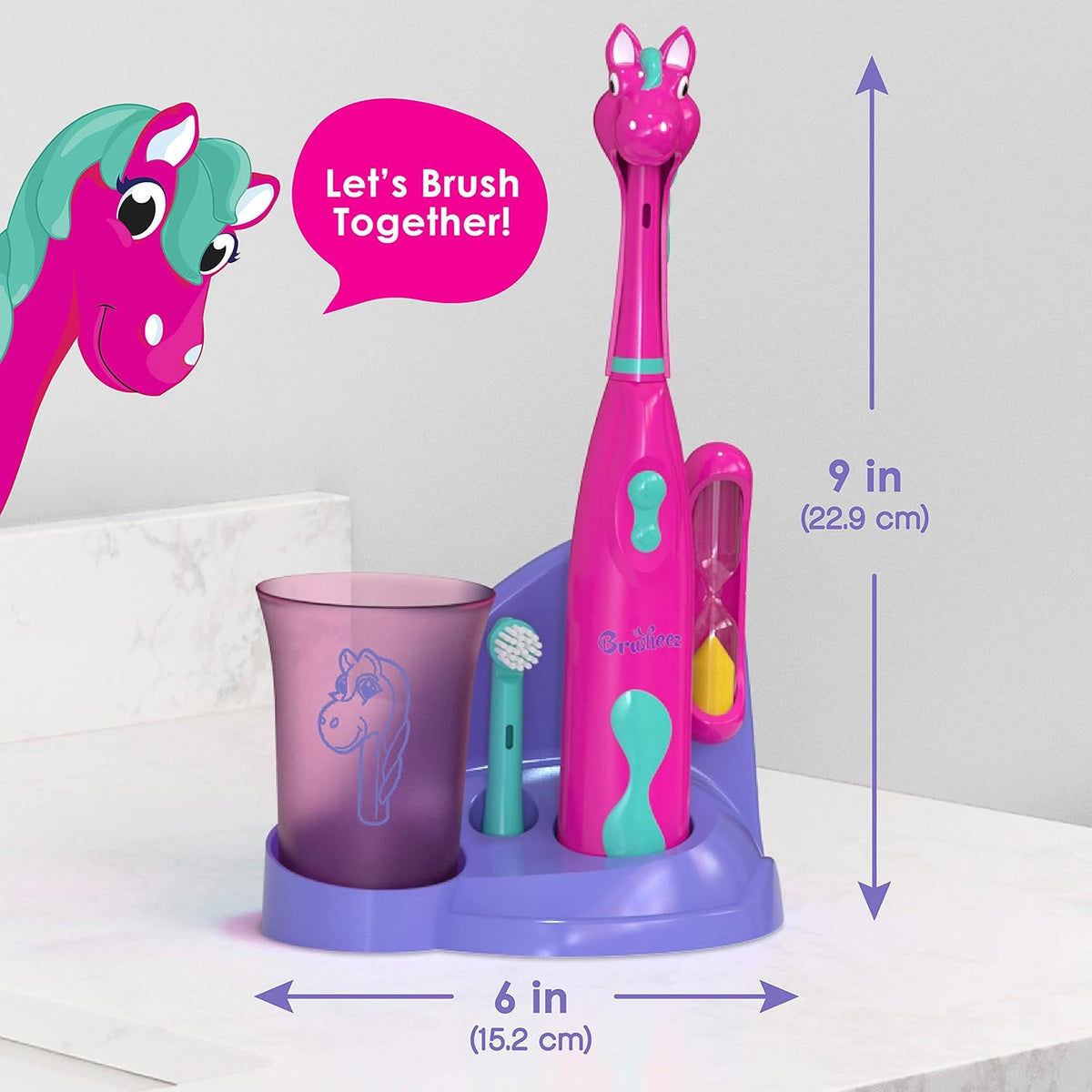 Brusheez Kids’ Electric Toothbrush Set - Safe & Effective for Ages 3+ - Parent Tested & Approved