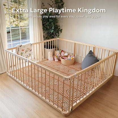 Soft Thicker Baby Mat for Floor 71"x59", Extra Large Baby Play Mat, Non-Slip Playpen Mat, Easy to