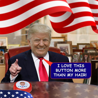 Talking Donald Trump Sound Button-12 Quotes in His REAL Voice-Funny Trump Gift for Men, Women