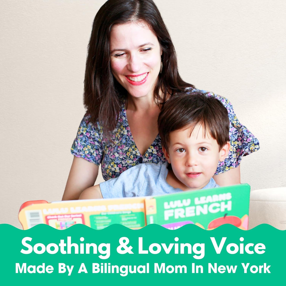 French Books for Kids Vol. 1: Musical French Baby Book Learning Toys w/English, Bilingual Language