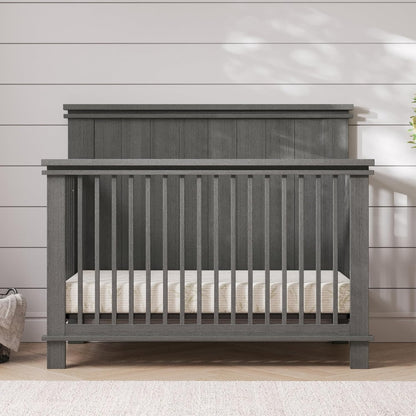 Child Craft Denman 4-in-1 Convertible Crib, Baby Crib Converts to Day Bed, Toddler Bed and Full