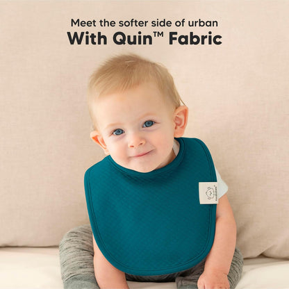 8-Pack Organic Baby Bibs for Girls, Boys - Quilted Cotton Cloth Baby Drool Bibs for Drooling and
