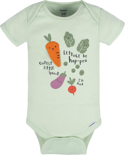 Gerber Baby 8-Pack Short Sleeve Onesie Bodysuits