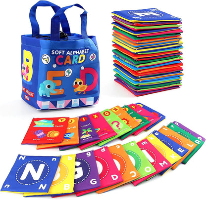 Early Childhood Enlightenment 26 Pieces Toddler Soft Alphabet ABC Letter Number Flash Cards Baby