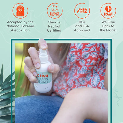 Active Skin Repair First Aid Healing Skin Spray - Natural & Non-Toxic with Hypochlorus Acid for