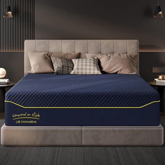 14 Inch King Size Mattress Gel-Infused Memory Foam,Medium with Removable Washable Cover Cooling Gel