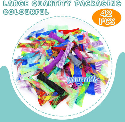 42 Pack Mixed Color Marble Mesh Fidget Toys,FIDGET TOY Stress Relieve toy, Focus Enhance, Marble