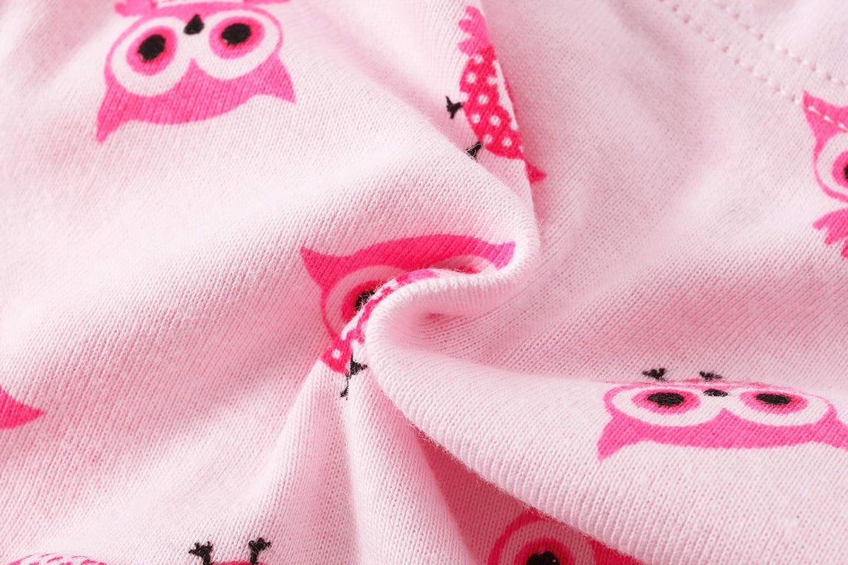 Cadidi Dinos Little Girls' Soft Cotton Underwear Kids Cool Breathable Comfort Panty Briefs Toddler