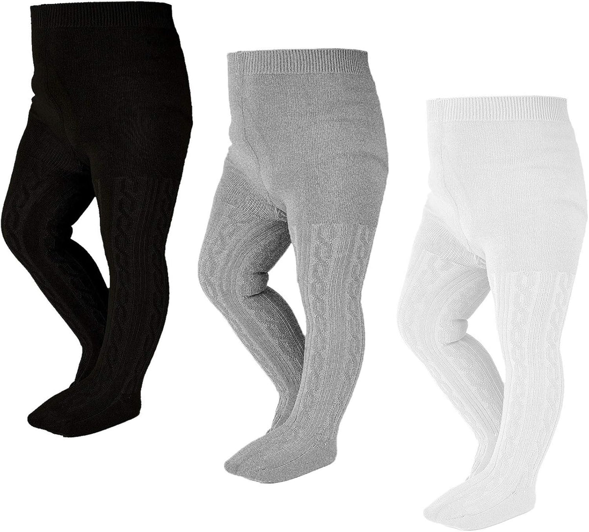 EPEIUS Baby Girl Tights Thick Cable Knit Leggings Stockings Cotton Pantyhose for Newborn Infant