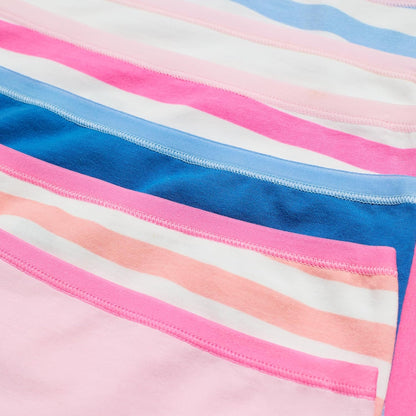 Saint Eve Kids Little Girls Cotton Underwear, Soft Breathable Multi Pack Brief Panties