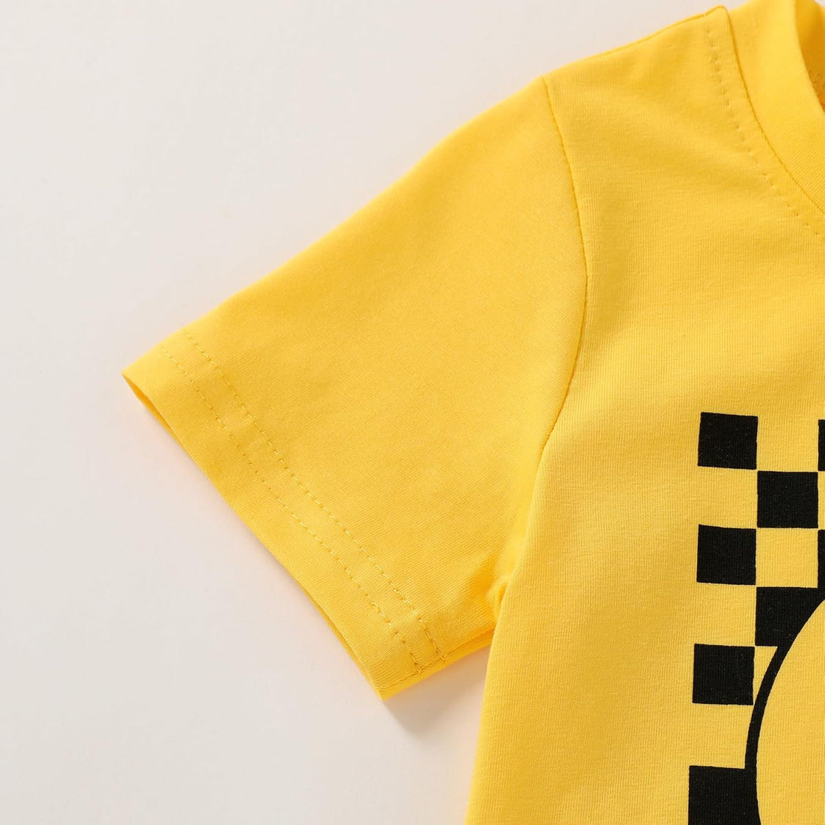 Happy Town Toddler Clothes Baby Boy Girl Smiley Face Shirt Short Sleeve T-Shirt Tee Summer Tops