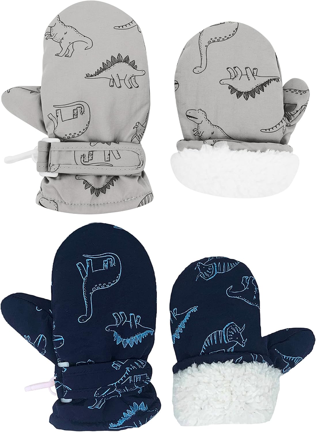 Toddler Gloves Kids Mittens Winter Warm Lined Fleece Gloves Waterproof Snow Baby Mitten for Boys