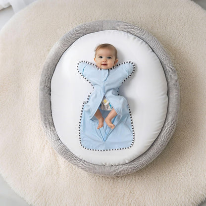 Transition Swaddle, 2 Pack 100% Cotton Baby Sleep Sack, 2-Way Zipper Infant Arm Up Swaddle for