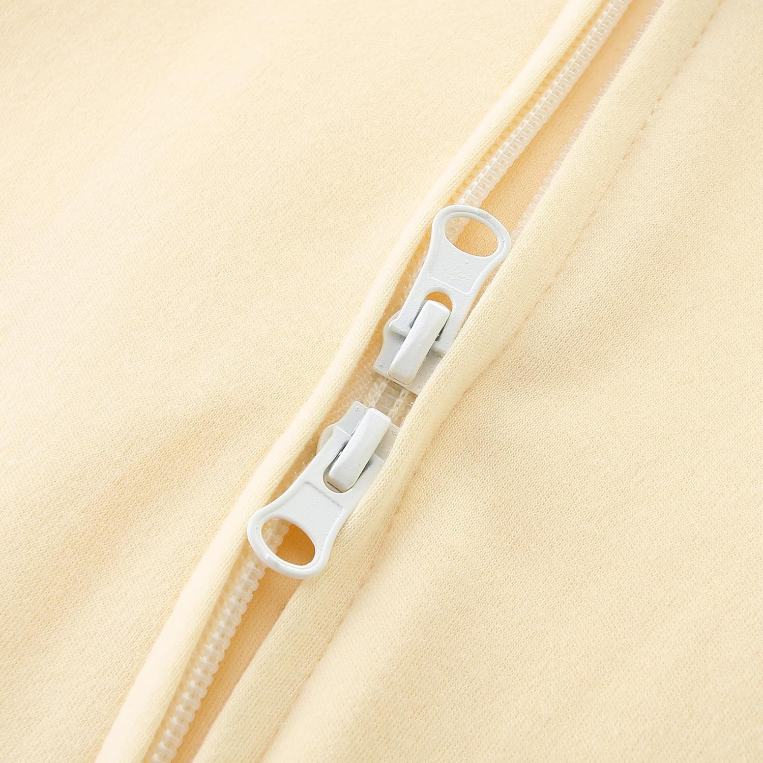 Baby Romper 100% Organic Cotton Pajamas One Piece Long Sleeve Zipper Footie Onesie for 0~12M Baby